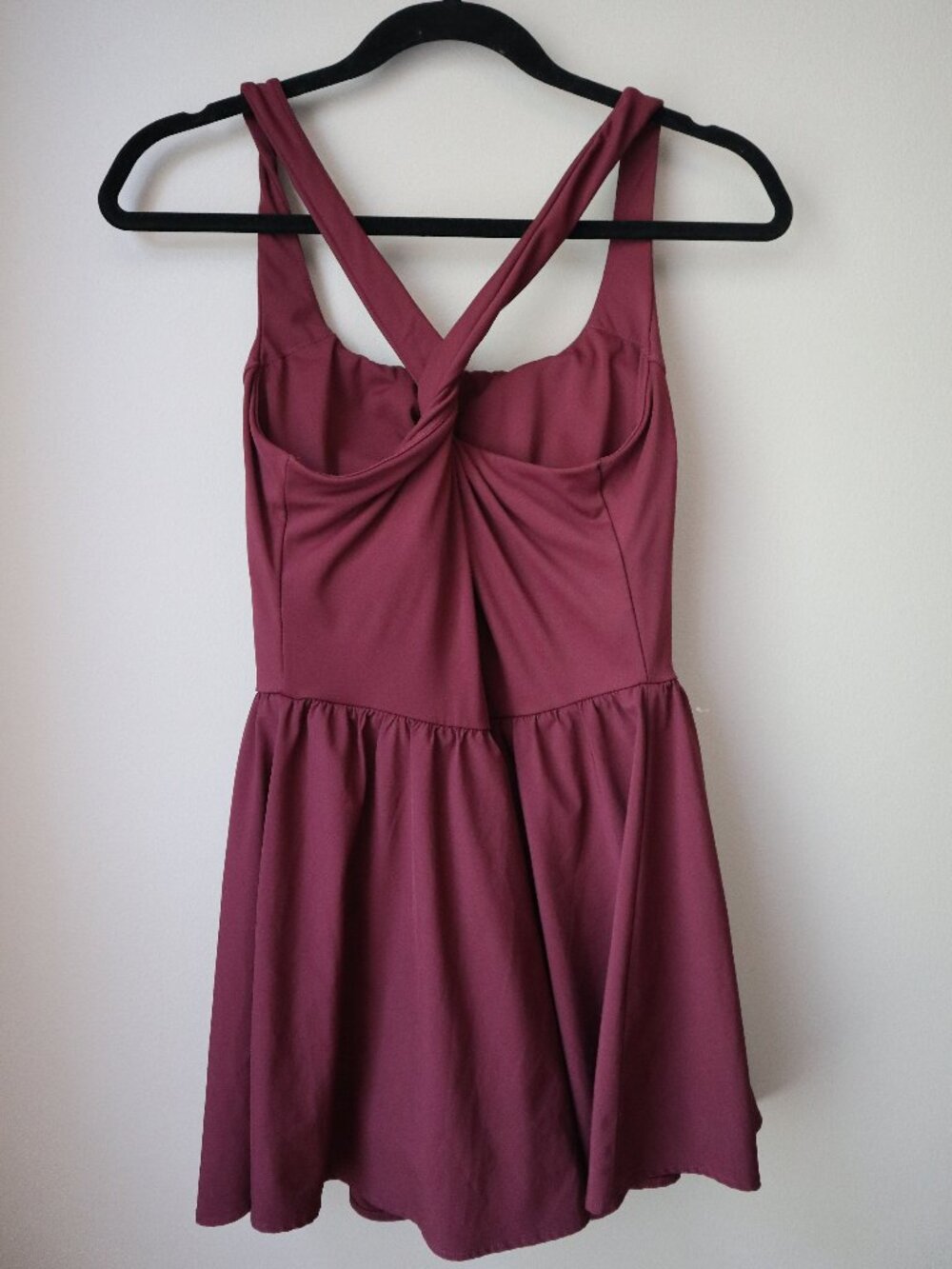 Halara Dress / Skort in Plum (with shorts and pocket!) Athleisure Workout Tennis - Picture 3 of 6
